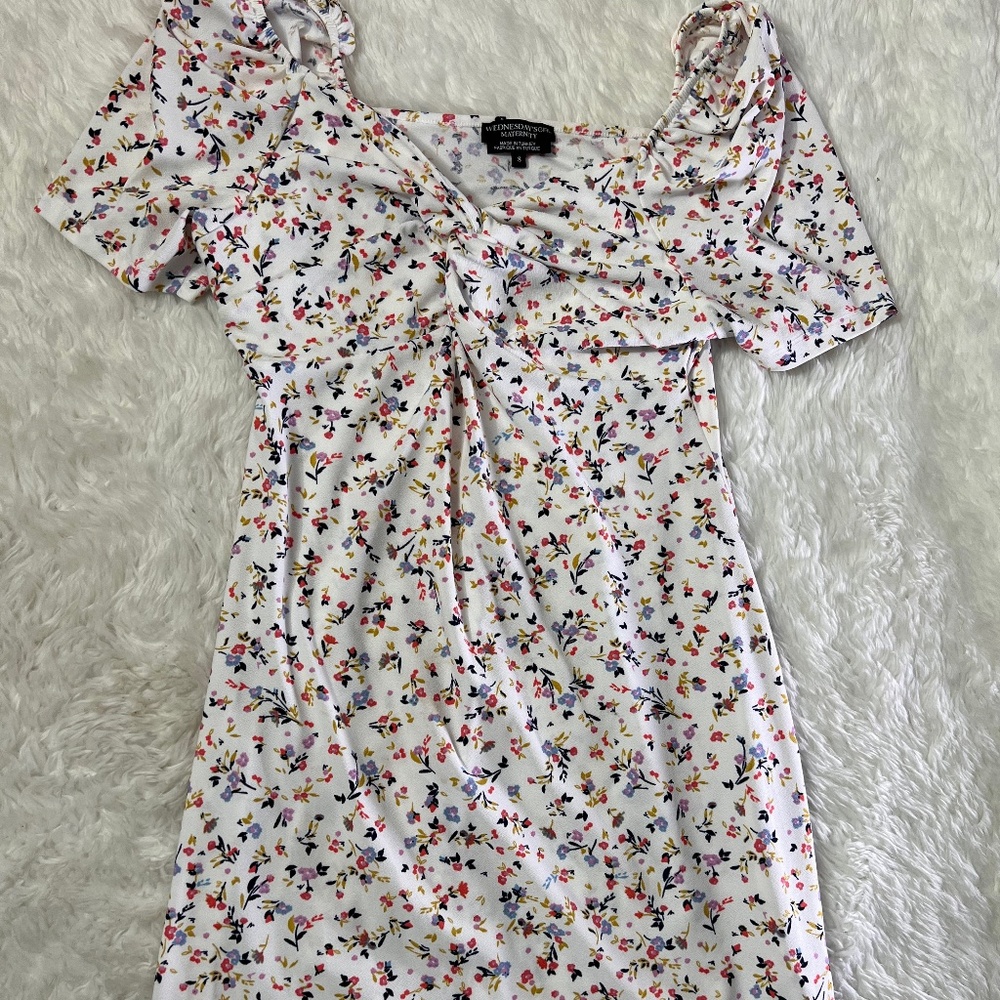 ASOS Wednesday's Girl Maternity Dress - 8/White Floral
